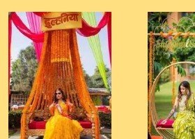 Circular Marigold Swing - Velora Villa Udaipur