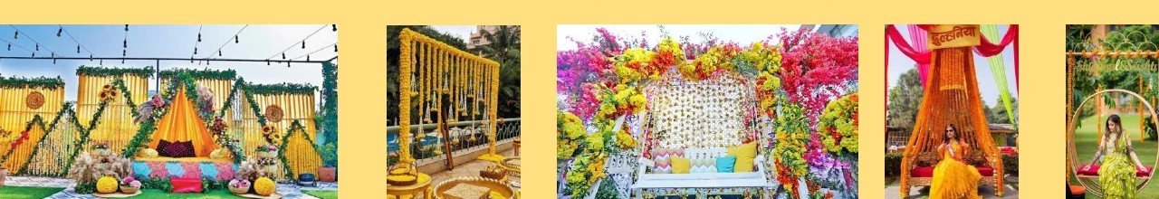 Haldi & Mehendi Decorations hero - Velora Villa Udaipur